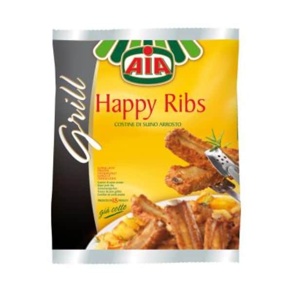 Aia Happy Pork Ribs Cooked 1kg